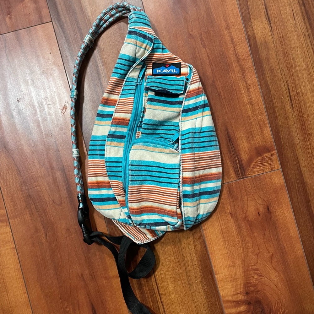 KAVU Multicolor Striped Backpack